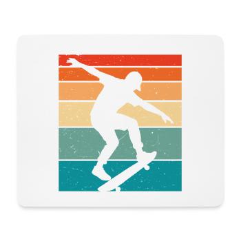 Skater Skaten Kinder Skateboarder - Mousepad (Querformat) - Weiß - Vorne
