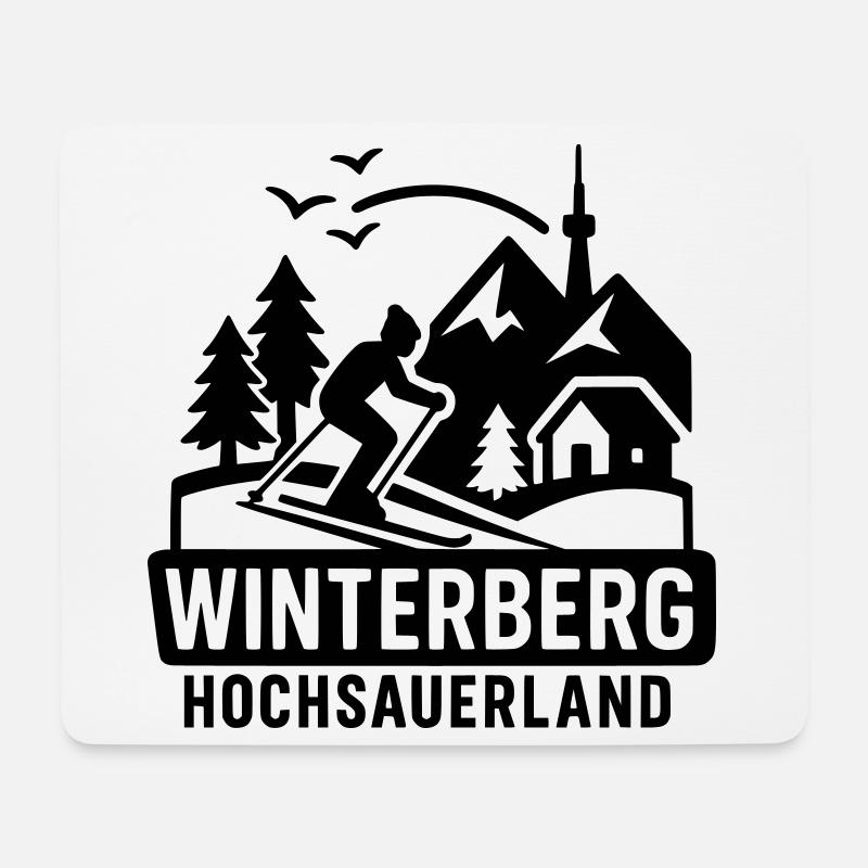 winterberg hochsauerland - Mousepad (Querformat) - Weiß