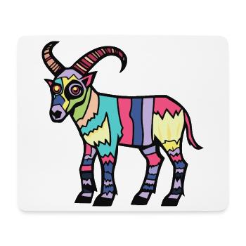 Bergziege Halloween Zombie - Mousepad (Querformat) - Weiß - Vorne