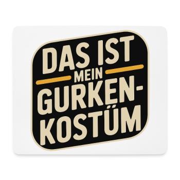 Gurke Das Ist Mein Gurken Kostüm Fasching Karneval - Mousepad (Querformat) - Weiß - Vorne