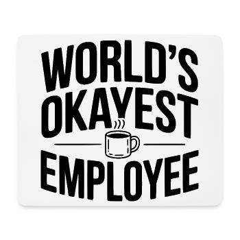 L’employé le plus correct du monde - Tapis de souris (format paysage) - blanc - Devant