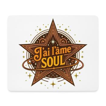 J'AI L'ÂME SOUL #2 – lass uns reden. - Mousepad (Querformat) - Weiß - Vorne