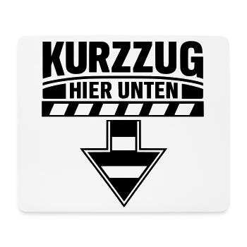 kurzzug u bahn s bahn witzig lustiger pimmel witz - Mousepad (Querformat) - Weiß - Vorne