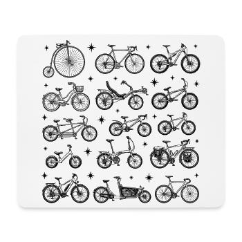 Bicycle tattoo design in the 90s style trend - Mouse Pad (horizontal) - white - Front