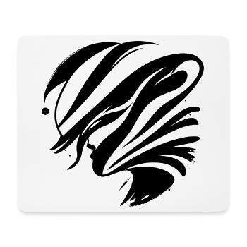 Abstract Face - Elegant - Mouse Pad (horizontal) - white - Front