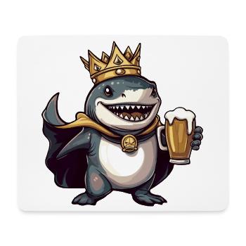 Shark King Beer - Mouse Pad (horizontal) - white - Front