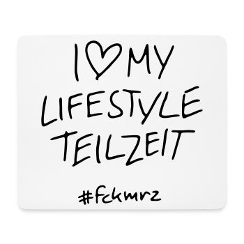 Lifestyle Teizeit - Mousepad (Querformat) - Weiß - Vorne