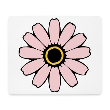 Flower pastel pink flowers blossom pastel - Mouse Pad (horizontal) - white - Front