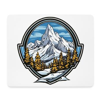 Mountains Landscape - Mouse Pad (horizontal) - white - Front