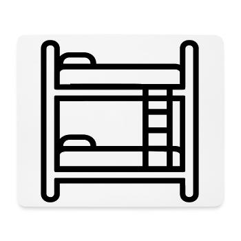 bunk bed - Mouse Pad (horizontal) - white - Front
