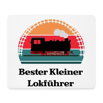 Kleiner Lokführer Dampflok Kinder - Mousepad (Querformat) - Weiß - Vorne