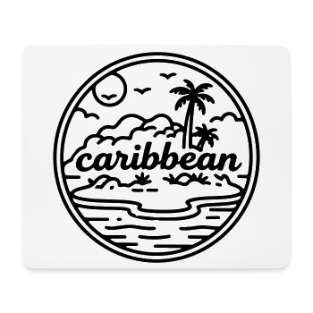 Îles des Caraïbes - Tapis de souris (format paysage) - blanc - Devant