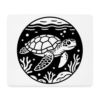 Sea Turtle - Mouse Pad (horizontal) - white - Front
