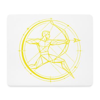 Sagittarius Zodiac Sign – Goal & Freedom - Mouse Pad (horizontal) - white - Front