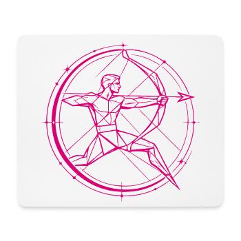 Schütze Sternzeichen – Ziel & Freiheit - Mousepad (Querformat) - Weiß - Vorne