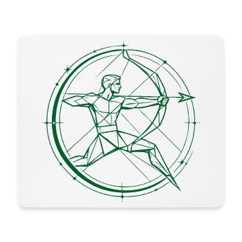 Sagittarius Zodiac Sign – Goal & Freedom - Mouse Pad (horizontal) - white - Front
