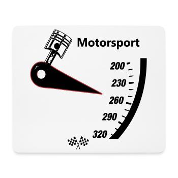 Motorsport Tacho - Mousepad (Querformat) - Weiß - Vorne