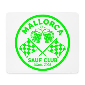 Malle 2026 Sauf Club Mallorca - Mousepad (Querformat) - Weiß - Vorne