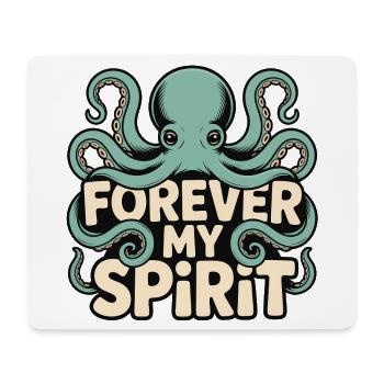 Oktopus für immer mein Spirit - Mousepad (Querformat) - Weiß - Vorne