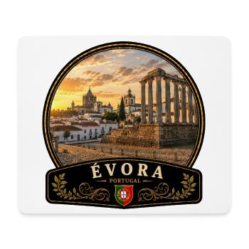 Evora Portugal Altstadt Urlaub Europa Atlantik - Mousepad (Querformat) - Weiß - Vorne