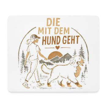 Berner Sennenhund Spruch Hundehalterin Humor - Mousepad (Querformat) - Weiß - Vorne