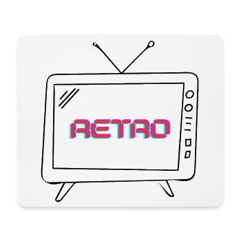 Retro Neon Glitch - Mouse Pad (horizontal) - white - Front