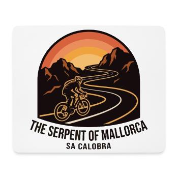 The Serpent of Mallorca Cycling Art - Mouse Pad (horizontal) - white - Front