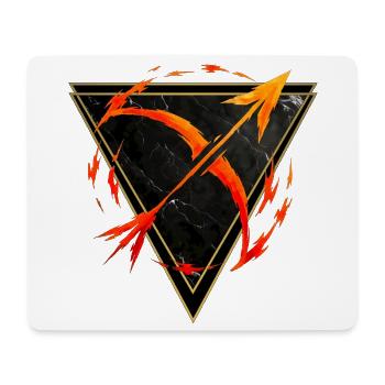 Feuerzeichen Schütze – Tierkreis von Kék-Ina - Mousepad (Querformat) - Weiß - Vorne