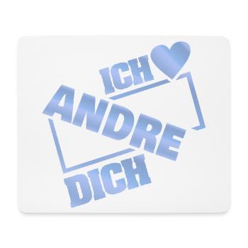 Andre als Liebe - Mousepad (Querformat) - Weiß - Vorne