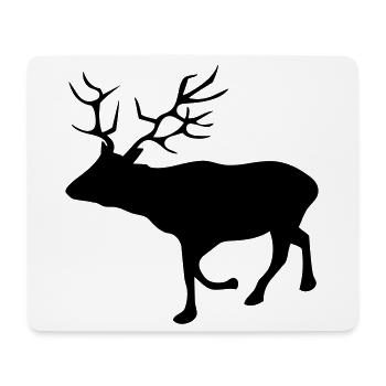 Reh - Mousepad (Querformat) - Weiß - Vorne