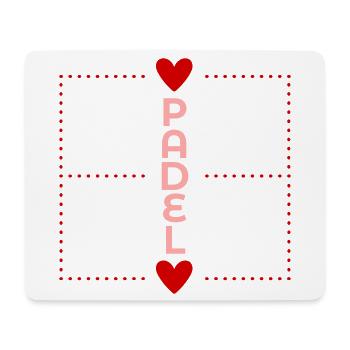 Liebe Padel Tennis - Mousepad (Querformat) - Weiß - Vorne