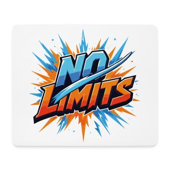 No Limits Motivation Sports Gaming Saying Design - Mouse Pad (horizontal) - white - Front