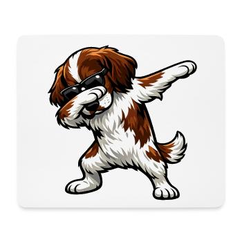 Épanouissement du French Spaniel - Tapis de souris (format paysage) - blanc - Devant