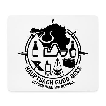 Saarcacher Geocaching Saarland - Mousepad (Querformat) - Weiß - Vorne
