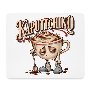 Kaputtchino - Mousepad (Querformat) - Weiß - Vorne