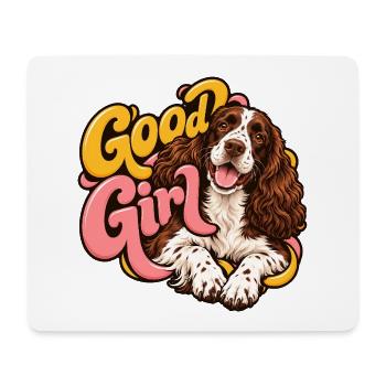 Englischer Springer-Spaniel - Mousepad (Querformat) - Weiß - Vorne