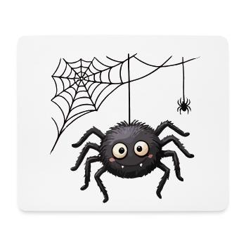 Spinne im Netz Halloween-Anhänger - Mousepad (Querformat) - Weiß - Vorne