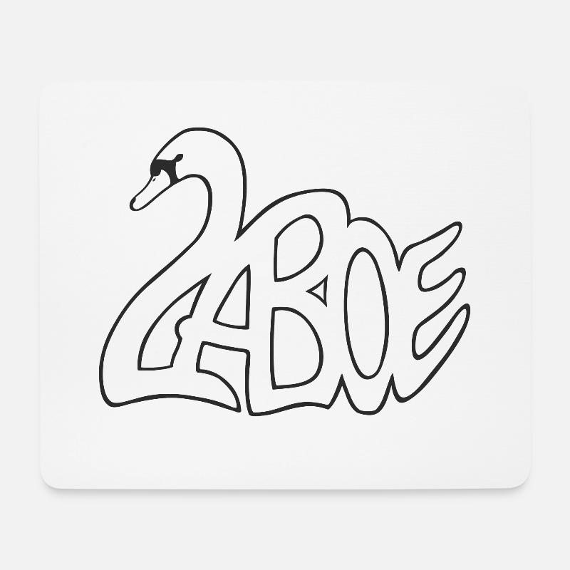 Laboe Schwan weiss - Mousepad (Querformat) - Weiß