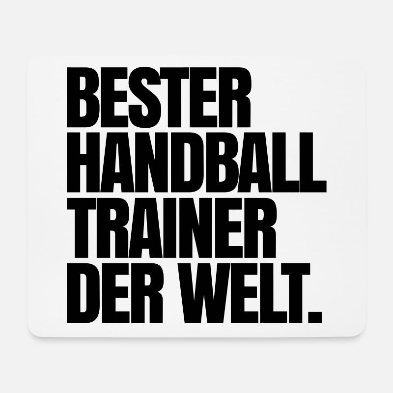 Bester Handball Trainer der Welt - Mousepad (Querformat) - Weiß