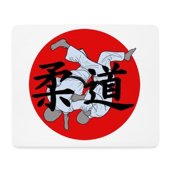 Judo Judoka Arts martiaux Arts martiaux Arts japonais - Tapis de souris (format paysage) - blanc - Devant
