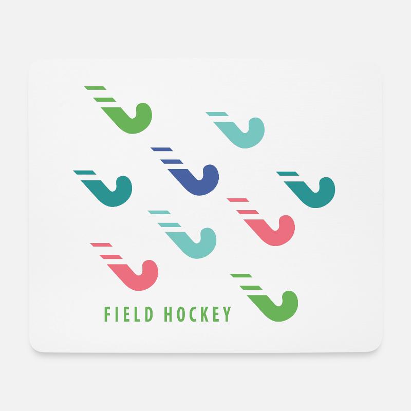 Hockeyschläger - Mousepad (Querformat) - Weiß