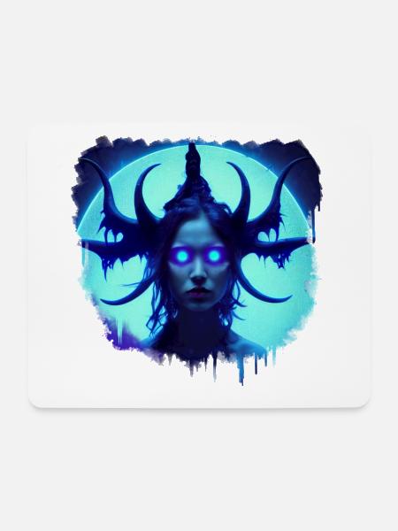 Demon der Eiszeit - Mousepad (Querformat) - Weiß