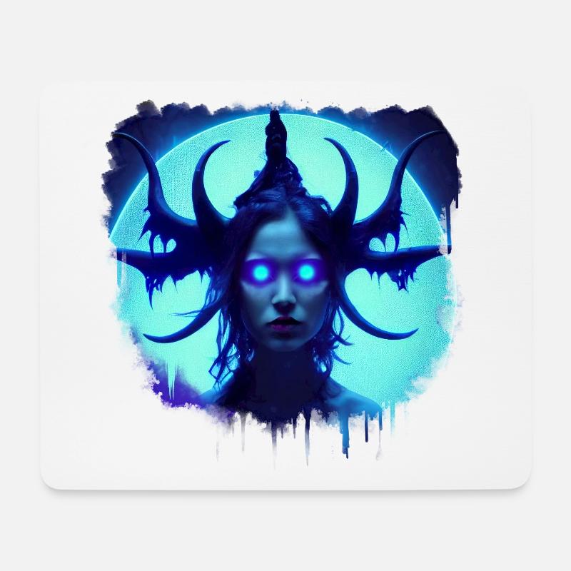 Demon der Eiszeit - Mousepad (Querformat) - Weiß