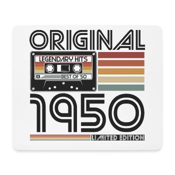 1950 born vintage retro birthday - Mouse Pad (horizontal) - white - Front