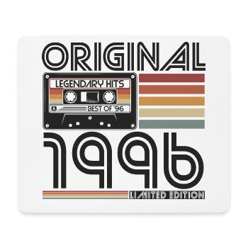 1996 Born vintage retro birthday - Mouse Pad (horizontal) - white - Front