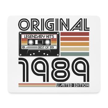 1989 Jahrgang geboren Vintage Retro Geburtstag - Mousepad (Querformat) - Weiß - Vorne