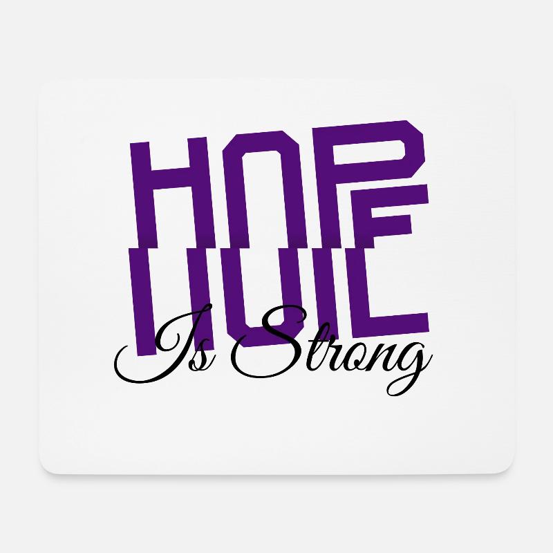 Hope is strong - Mousepad (Querformat) - Weiß