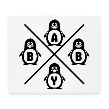 BÉBÉ - Tapis de souris (format paysage) - blanc - Devant