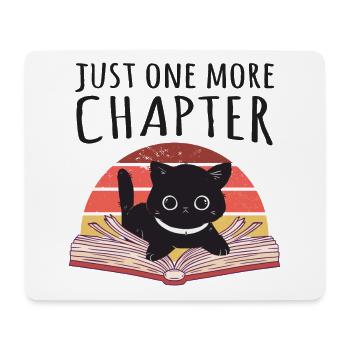 Nur noch ein weiteres Kapitel, Bücherwurm Katze - Mouse Pad (horizontal) - white - Front