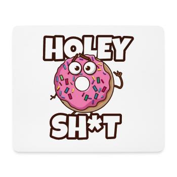 Holey Shit - Funny Donut Pun Humor - Doughnuts - Mouse Pad (horizontal) - white - Front